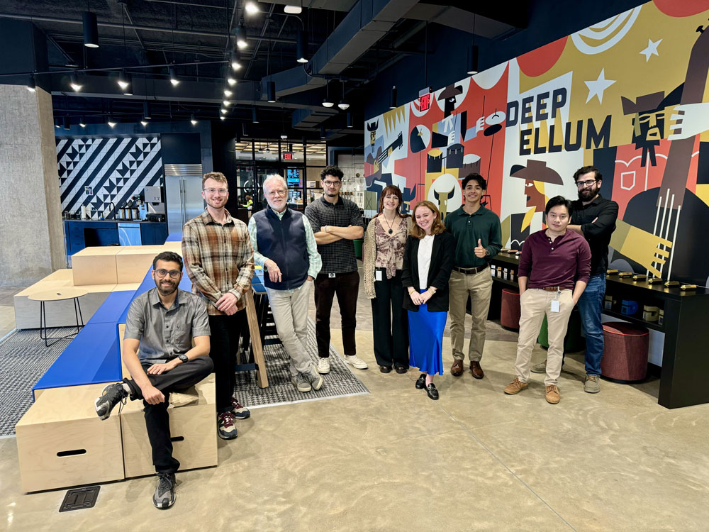 Group shot with Mural